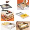 Square Rectangular Cake Mold Ring, Adjustable Stainless Steel Square Mousse Cake Cutter Baking Mold Pastry Baking Tool