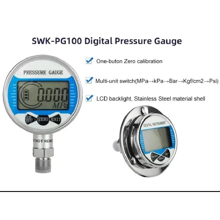 Digital Pressure Gauge Wireless bar mpa psi Air Liquid Fuel Oil Water LCD display Digital Pressure Manometer Low Pressure Gauge