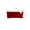 Red Carbon Fiber Interior Central Armrest Lower Cover Trim For Honda Accord