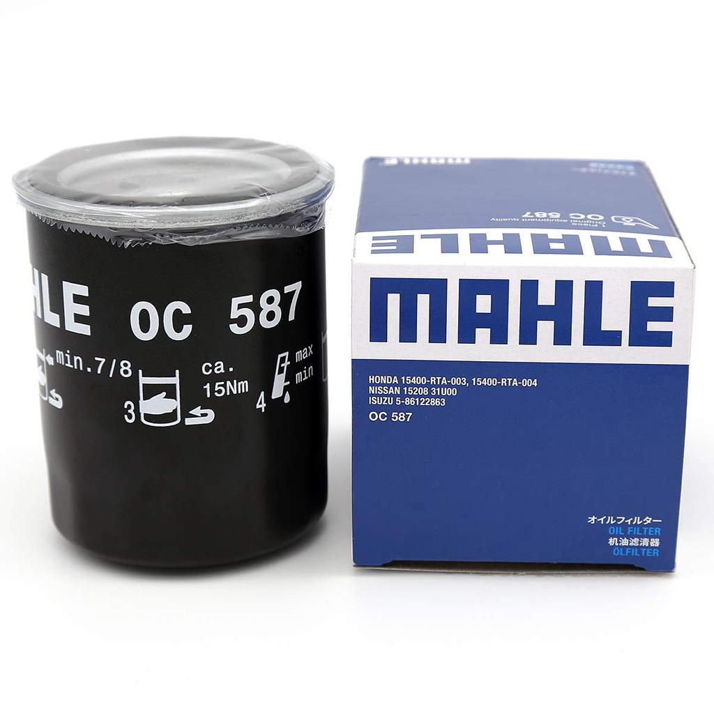 MAHLE Oil Filter OC587 (Set of 10) for Nissan, Honda, and Isuzu Vehicles