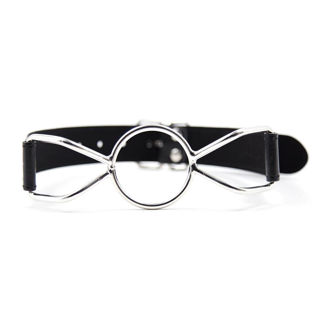 VaHppy Bavaglio in acciaio inox a forma di farfalla O-ring maschere morsetti per capezzoli SM Bondage giocattoli sessuali coppia flirt prodotto BDSM per adulti