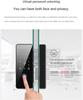 Serrure de porte en verre sans perçage Smart Fingerprint Password Lock pour magasins bureaux entrepôts Noir J01
