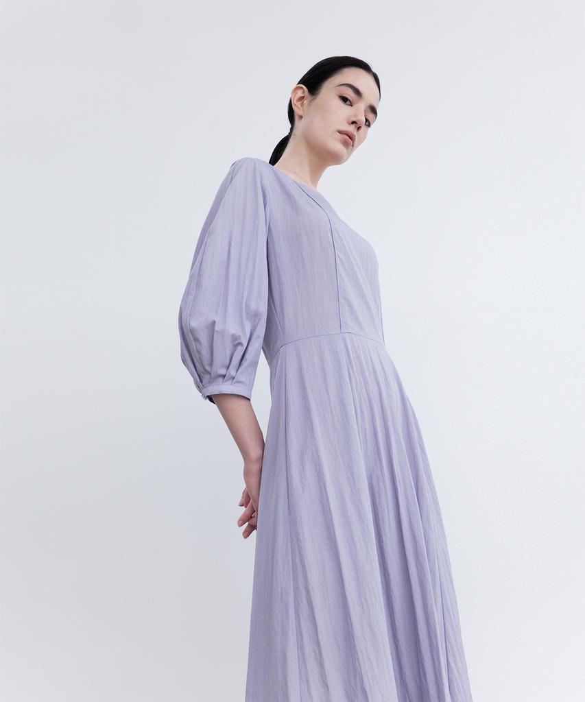 Rie Square Neck Puff Sleeve Dress Lv