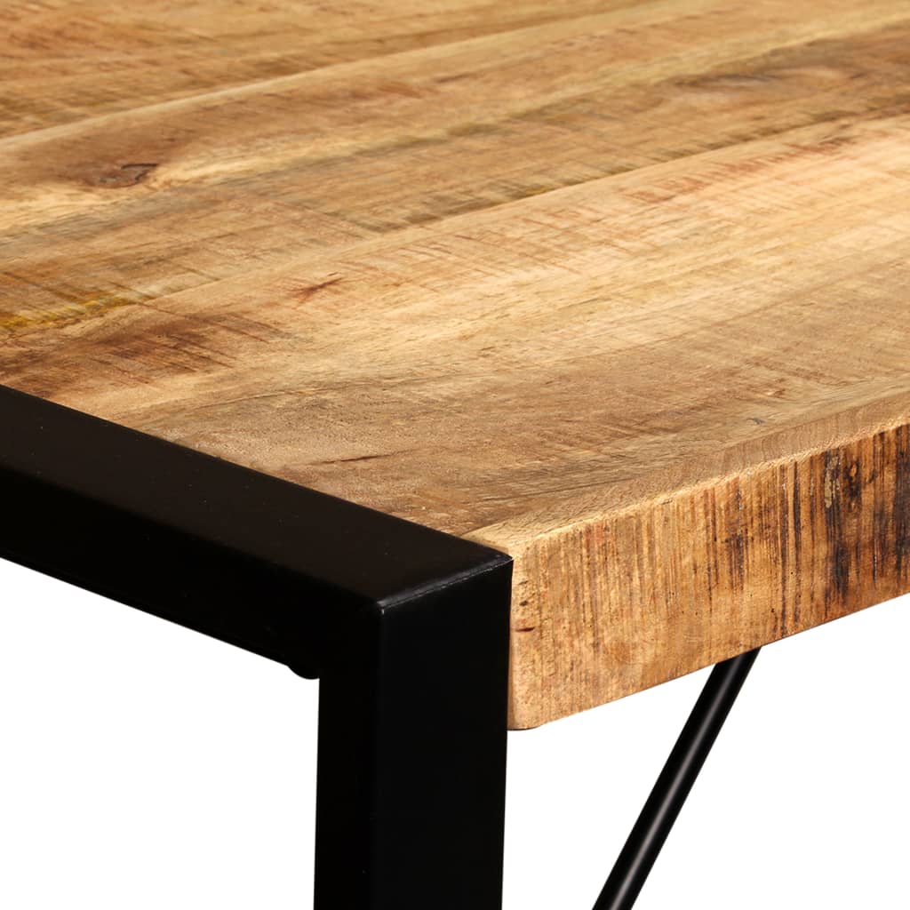 Dining Table Rough Solid Mango Wood 120 Cm
