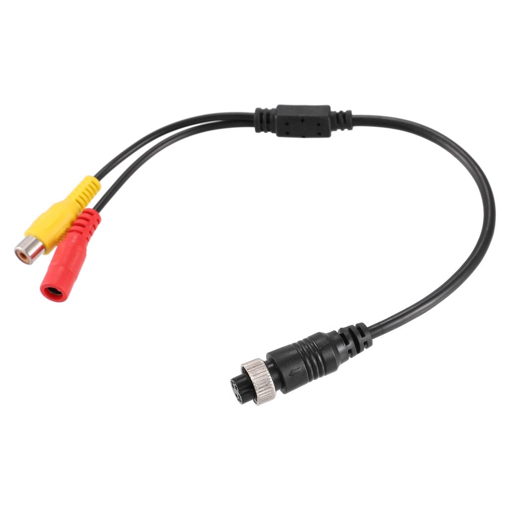 uxcell Car Camera Adapter 4 Pin To RCA Adapter M12 4 Pin Female To