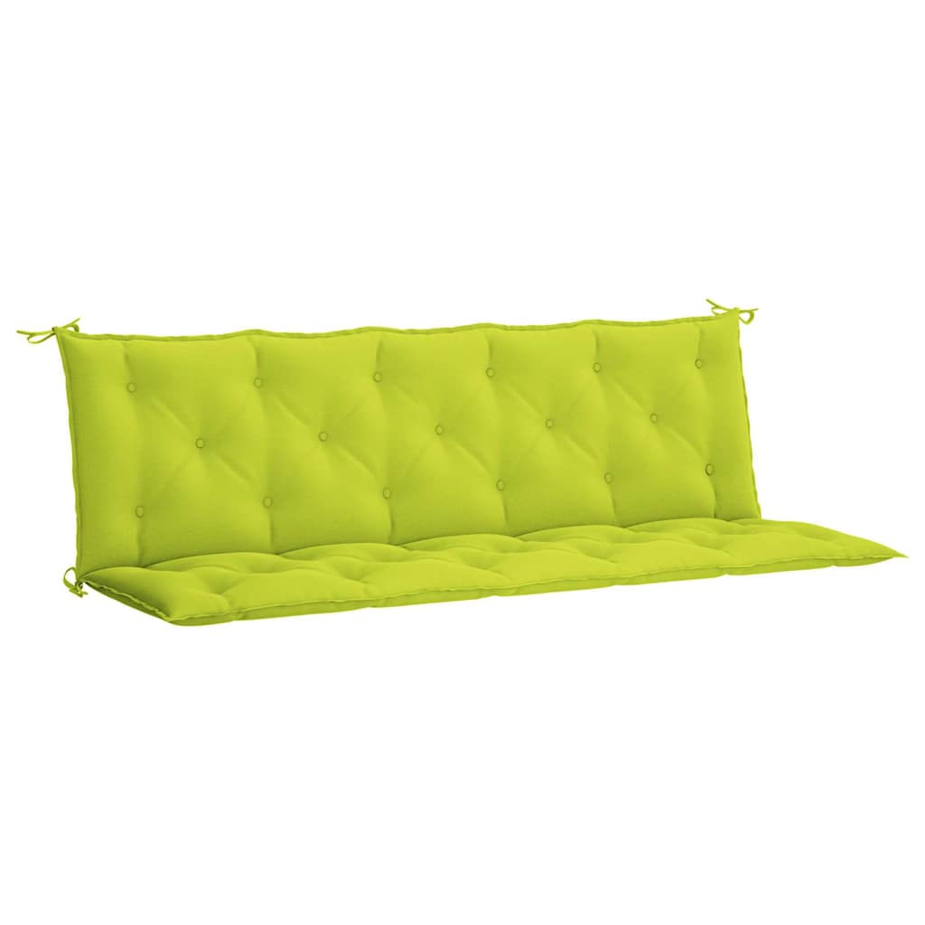 Garden Bench Cushion Light Green 180x(50+50)x7 cm Oxford Fabric