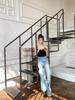 2026 Spring/Summer Retro Frosted Wide-Leg Jeans for Women - Loose Fit Dad Pants