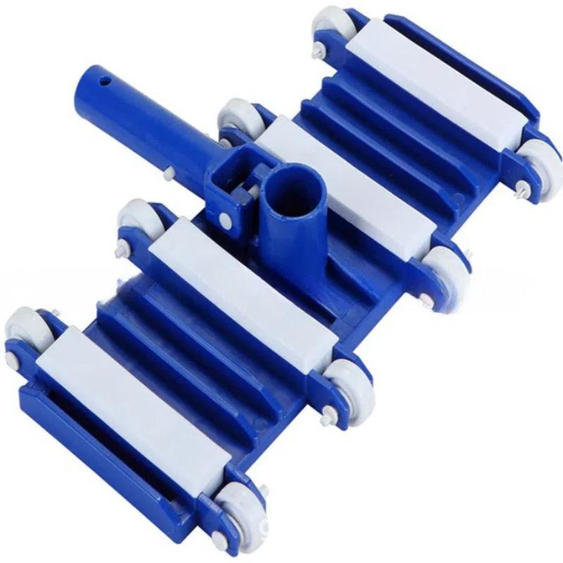 14 Inch Heavy Duty Pool Vacuum Head with Brush for In Ground Above Ground Pools Swimming Pool Cleaner Suction Wheel Accessories