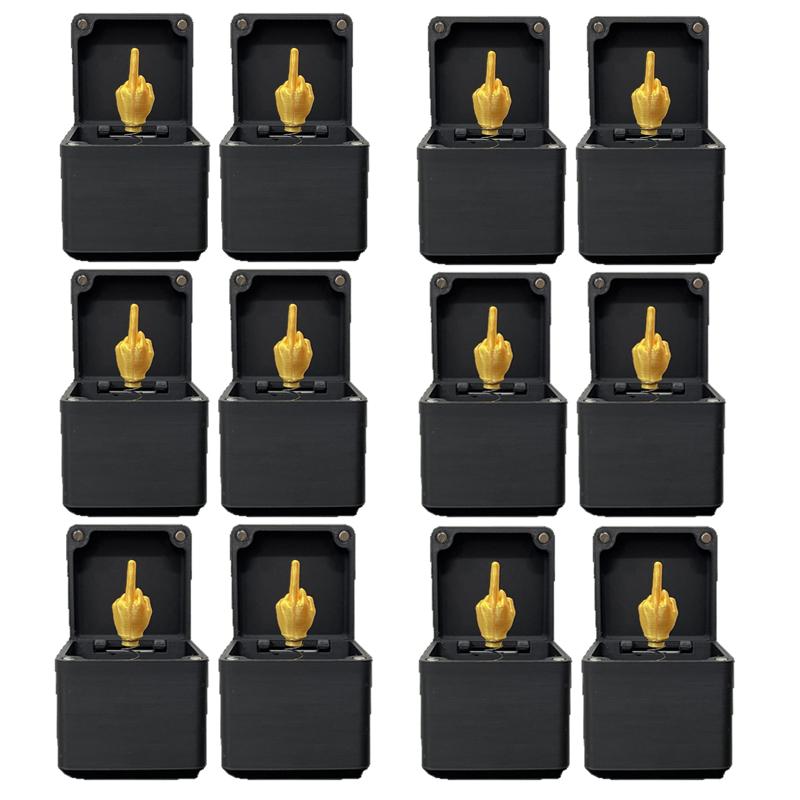 Ready To Use up Prank Middle Finger Gift Box Toy&^ Rose Heart Gift Box^& Funny Ghost Surprise Gift Box# Spoof Middle Finger!!!