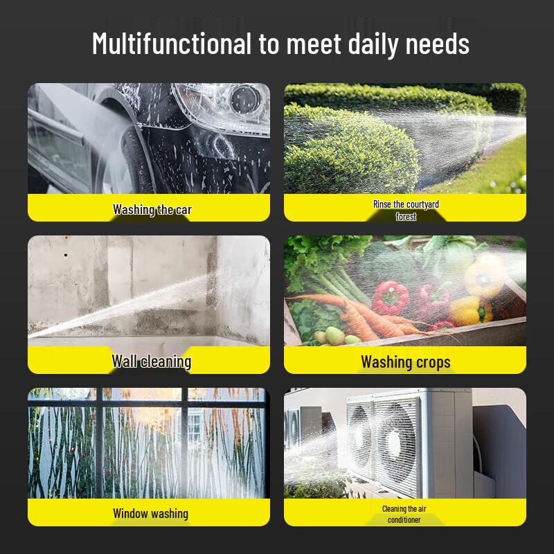 POHIR High Pressure 220V Household Car Washer Water Gun CN Plug (adapter Included)