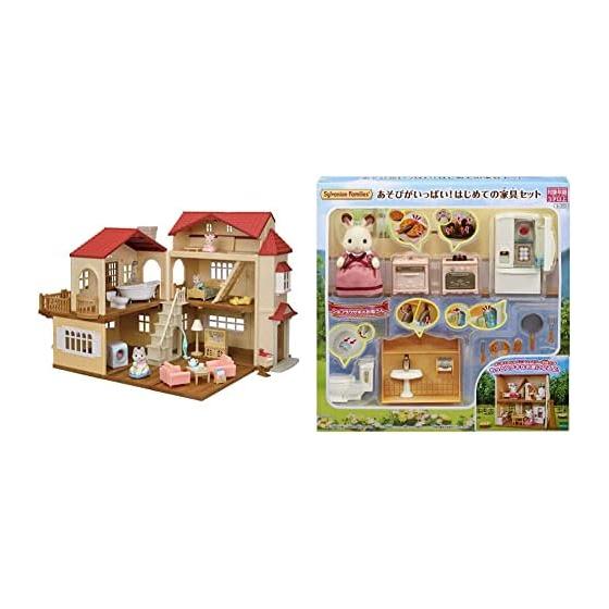 [Эксклюзивно для Amazon.co.jp] Sylvanian Families Дом Большой дом с красной крышей Делюкс Набор -Чердак - это секретная комната- 22-RZ+Sylvanian Families