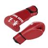 Kırmızı yetişkin boks eldiveni profesyonel kum torbası astar eldiven Kickboks eldiveni Pugilism erkek kadın eğitim mücadele aracı