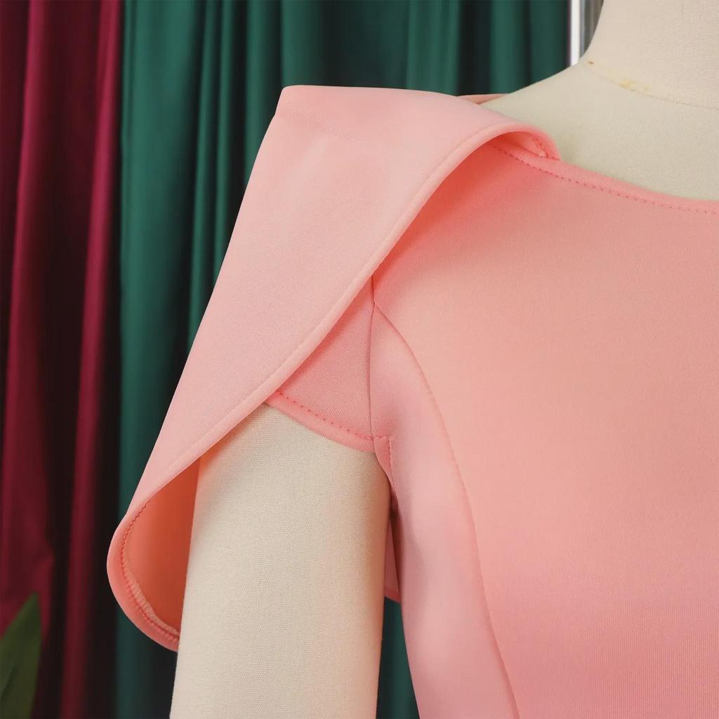 Rochie elegantă și nouă la modă, cu pelerină, pentru banchet sau petrecere