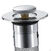 Bathroom Sink Bound Stopper, Push Type Basin Drain , Multipurpose for Restroom