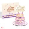 3D Pop-Up Happy Birthday Greeting Card Birthday Cake Blessings Birthday Gifts For Women, Man, Wife, Husband, Boy, Girl