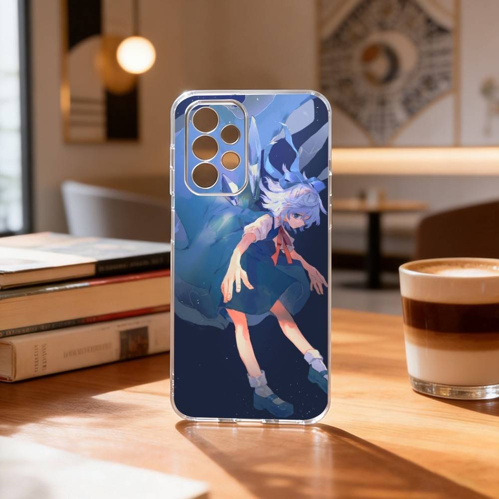 Touhou Project Cirno Phone Case Transparent Silicone Soft For Samsung S25,S24,S21,S22,S23,S30,Ultra,S20,Plus,Fe