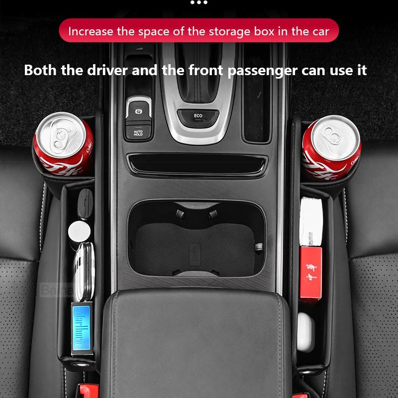 Läder För Volvo Bilstol Glappfyllare Väska Förvaringslåda Mugghållare XC90 XC60 C30 S60 C70 XC40 V40 XC70 V70 V60 S40 V90 S90