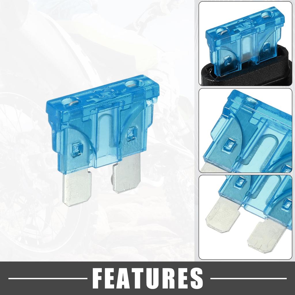 A ABSOPRO Fuse Holder 15A Standard Style Fuse 12AWG Fuse Holder Waterproof 12