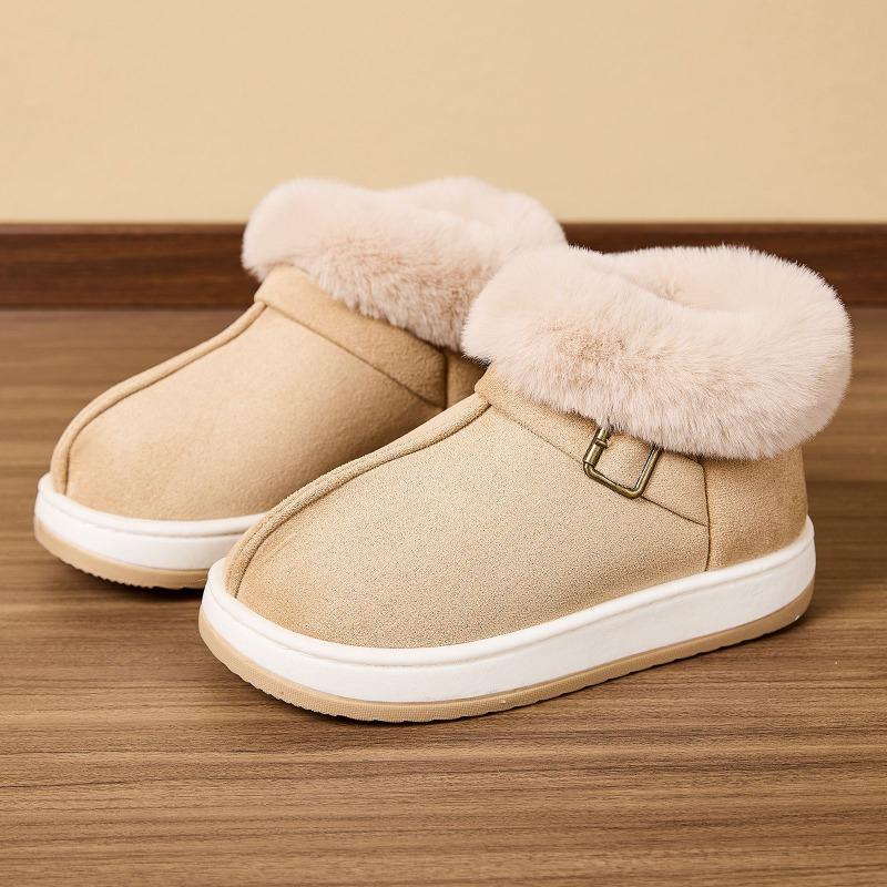Cross-border foreign trade wholesale big hair mouth home cotton shoes autumn and winter couple bag heel thick-soled non-slip outer cotton slippers