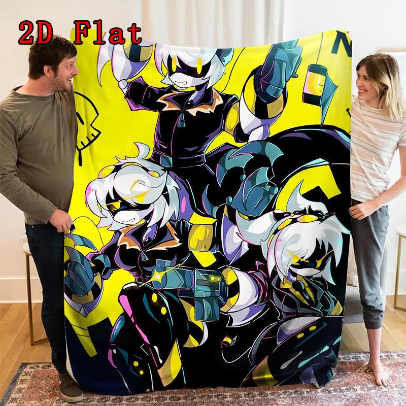 Murder Drones 2D Flat Pattern Flannel Blanket High Quality All Seasons Warmth and Comfort Perfect for Christmas Gifts.MMT0918388