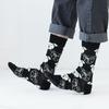 Mens Cotton Cartoon Animal Socks Mid-Calf Casual Trendy Youth Wear