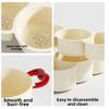 2 In 1 Dried Fruit Plate Double-layered with Drainer Fruit Drain Basket Large Capacity Creative Food Storage Tray