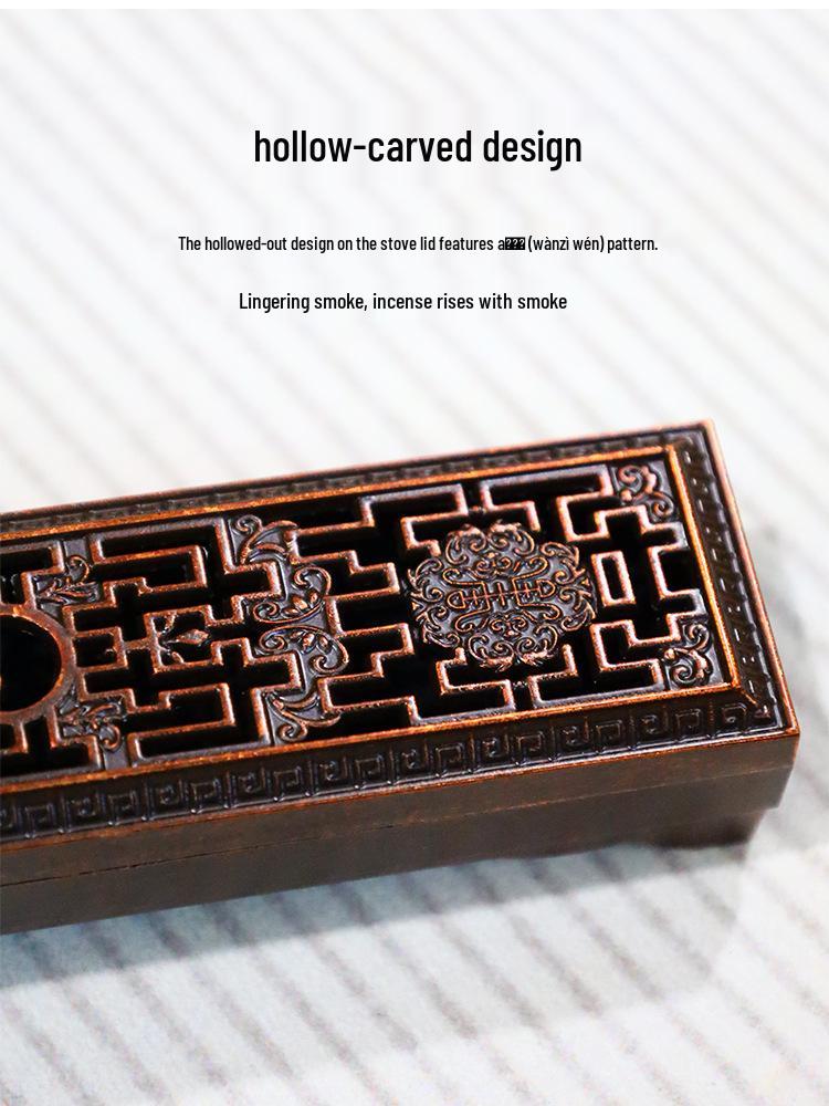 Elegant Antique Deer Alloy Incense Burner for Indoor Use - Perfect for Burning Stick Incense and Home Decoration