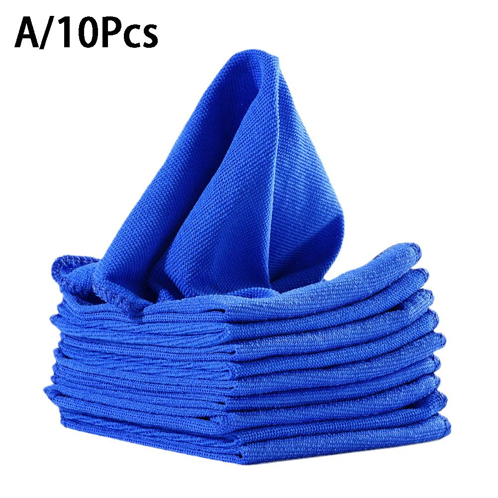 

10/20pcs Car Wash Microfiber Towels Soft Drying Cloth Hemming Wash Towel Water Suction Polishing Towel Car Cleaning 30x30cm красный