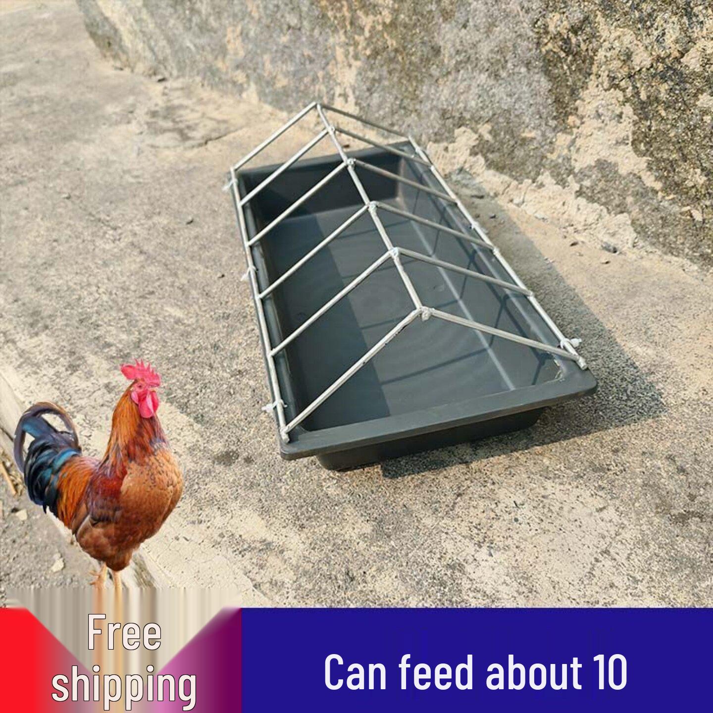 Rectangular Chicken Feeder and Water Trough for Breeding Equipment