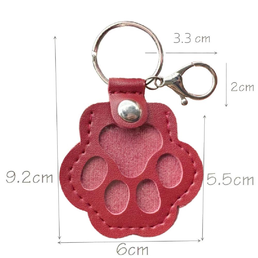 Kreatywny Skórzany Brelok dla Zwierząt - Uroczy Kot i Pies Kolekcjoner Sierści Zawieszka do Torby