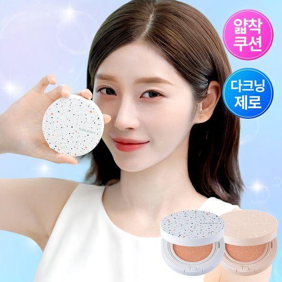 TONE fit SUN Vegan Sun Cushion (Choose 1 of 2 types) (Pink Bebe Tone Up/Bebe Tone Up) SPF50+ PA++++