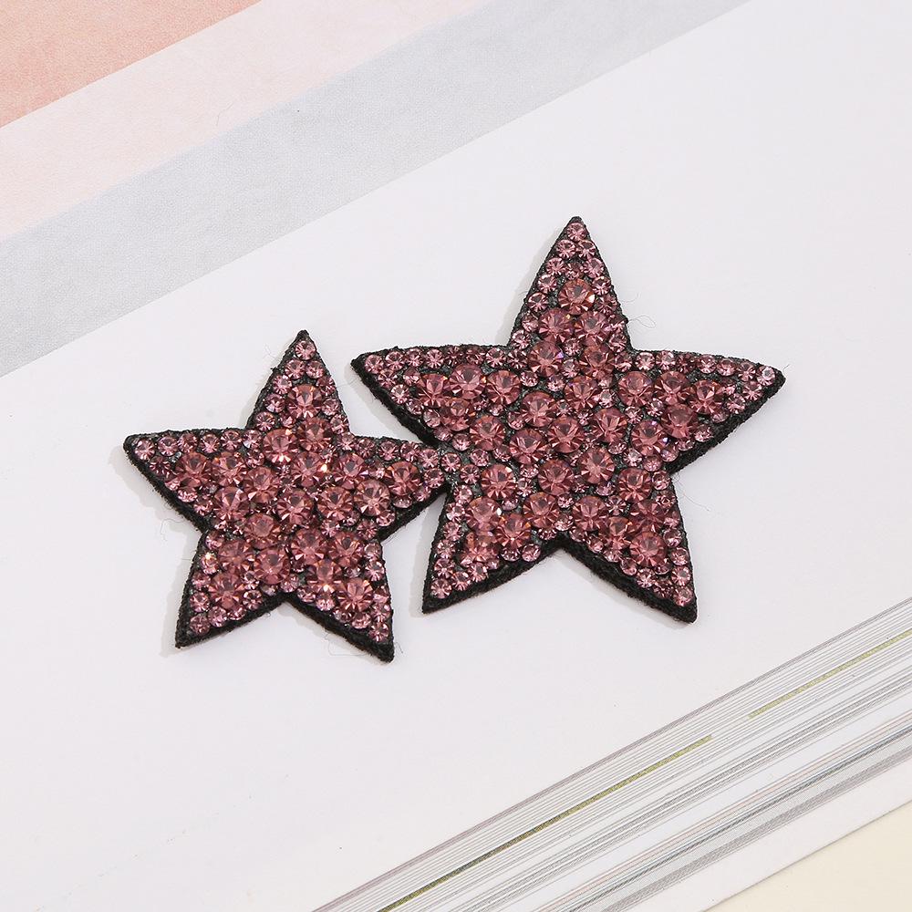 Full Diamond Rhinestone Star Patch – Self-Adhesive Crystal Flower for Shoes, Hats, and Clothing