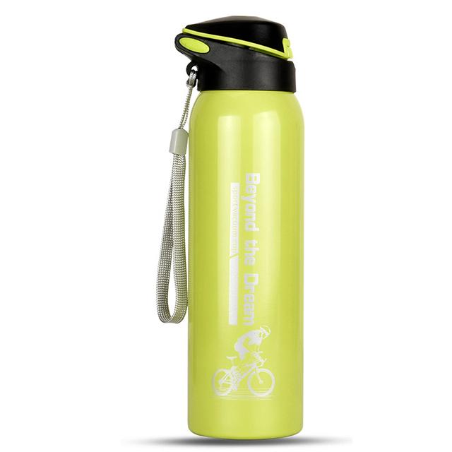 500ML Outdoor Sport Fahrrad Wasserflasche Vakuum Edelstahl Radfahren Wasserbecher Thermo Getränkebecher Reise Radsportausrüstung