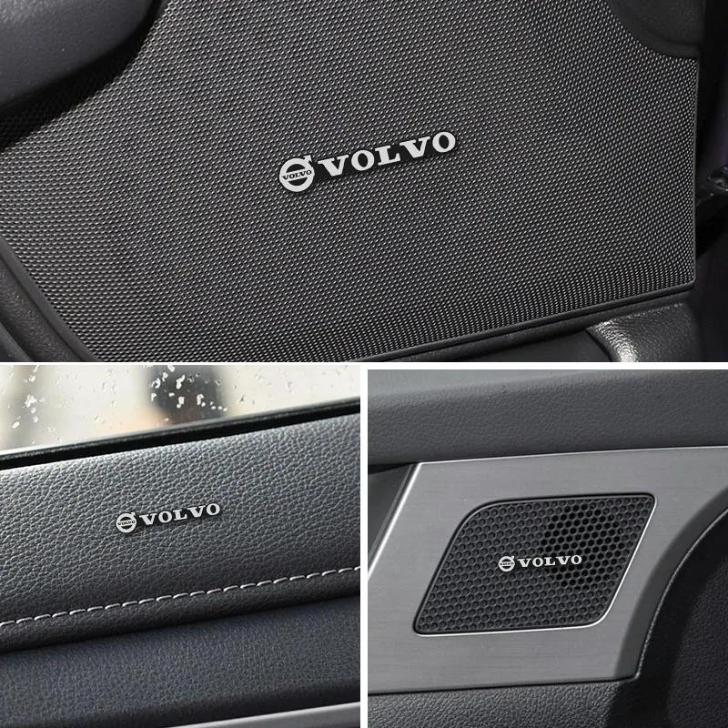 2/4/10 Pezzi 3D Adesivo Decalcomania Emblema Altoparlante Stereo Audio per Auto Accessori Per Volvo XC60 V40 XC40 V60 XC90 S60 V70 S90 CX70 V90 EX90