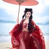 Autumn adult nine-tailed chest-length skirt, super fairy embroidered big-sleeved shirt, kako skirt, ancient style and beauty