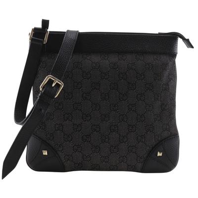 Shoulder Bag 272396 Black GG Canvas Unisex Used
