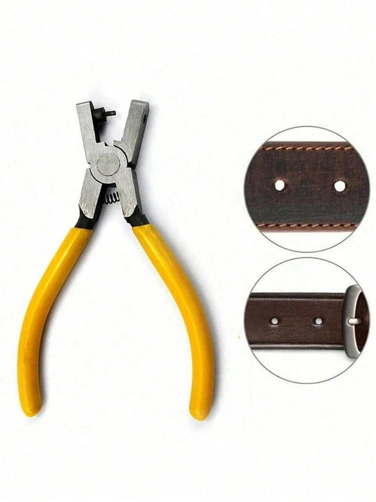 1pc 2mm Universal Handheld Watch Band Pliers, Belt Hole Punch Tool, Hole Punch Eyelet Tool, Tag Punching Machine, Strap Hole Puncher Back To School