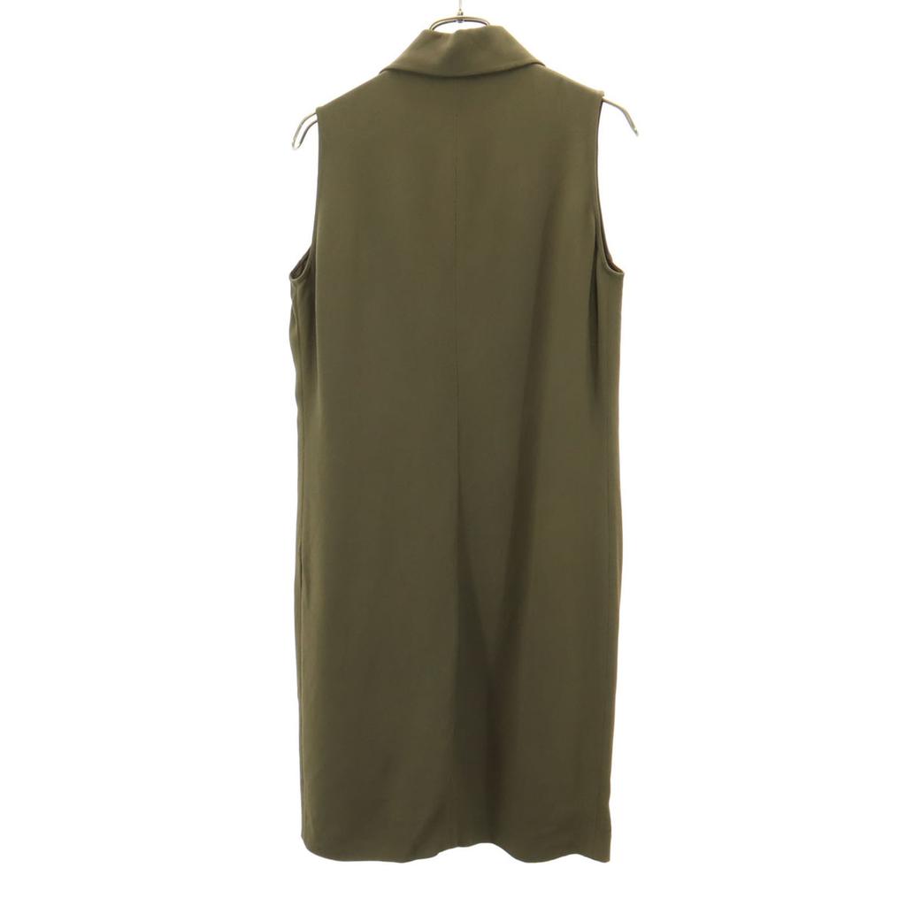 Gucci Made In Italy No Sleeve One Piece Khaki Women Used