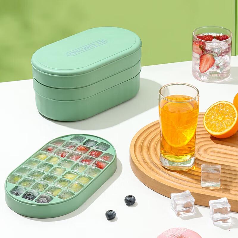 Baijie 3-Layer Press Ice Cube Tray