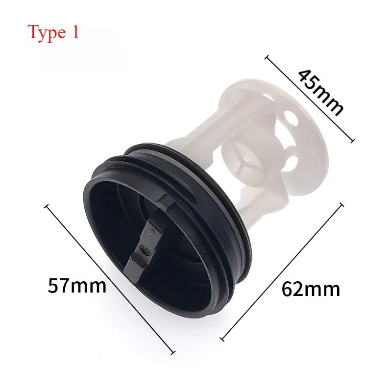 1Pcs for Automatic Drum Washing Machine Drain Pump Plastic Plug Filter Parts