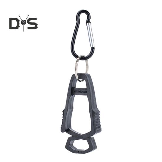 Outdoor Glove Clip with Carabiner Heavy Duty Hands-Free Multifunction Camping Hiking Work Glove Hanger Carrier Keeper Grabber Belt Clamp
