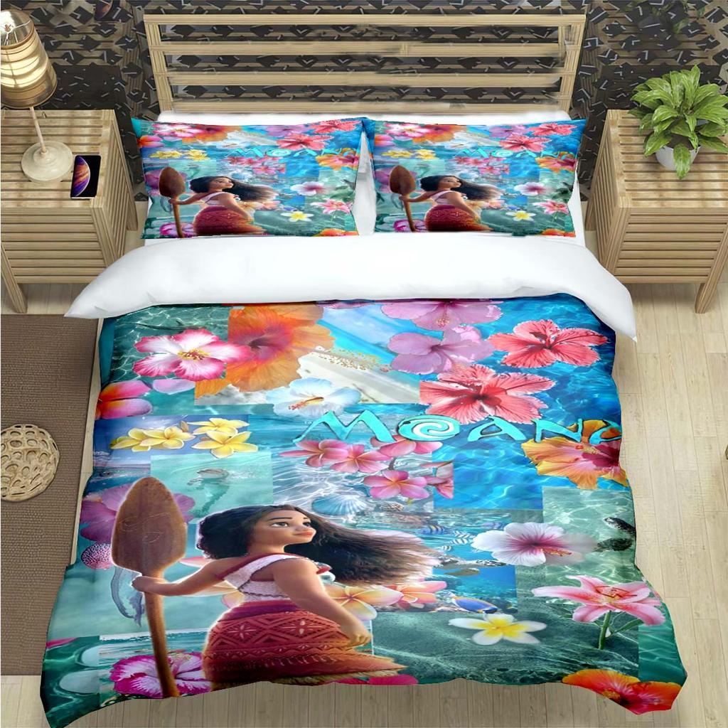 Fashion Print Moana Bedding Sets Bed Supplies Set Duvet Cover Bed Comforter Set Bedding Set child Birthday Gift