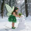 Aripi de Fluture cu Trifoi LED pentru Sf. Ziua Sfântului Patrick Curele Reglabile și Moduri de Lumină Programabile Costum pentru Spectacol pe Scenă Recuzită pentru Petrecere Festivă de Dans