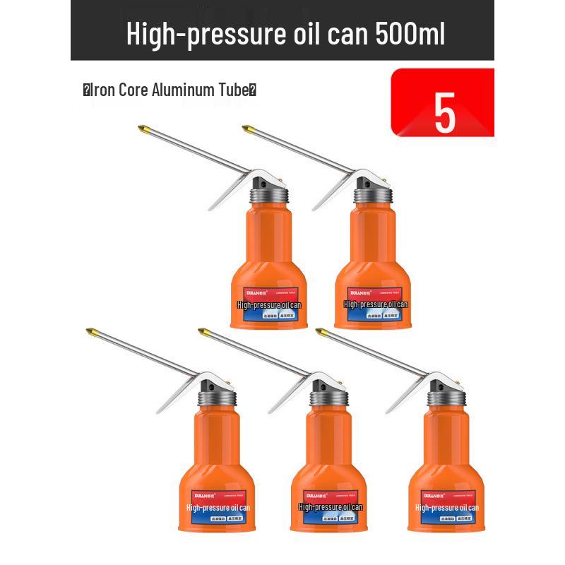 High-Pressure Manual Oil Spray Can with Long Nozzle for Household & Industrial Use