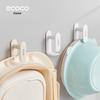 Simple White Plastic Face Basin Rack With Waterproof Design For Bathroom Organization