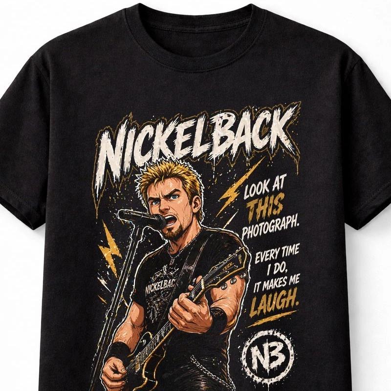 Nickelback Rock Band Photograph Chad Kroeger Song Graphic Unisex TShirt S