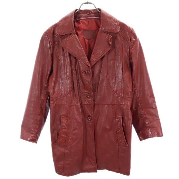 

Genuine Leather leather jacket 18 Red Genuine Leather Coat Women Used