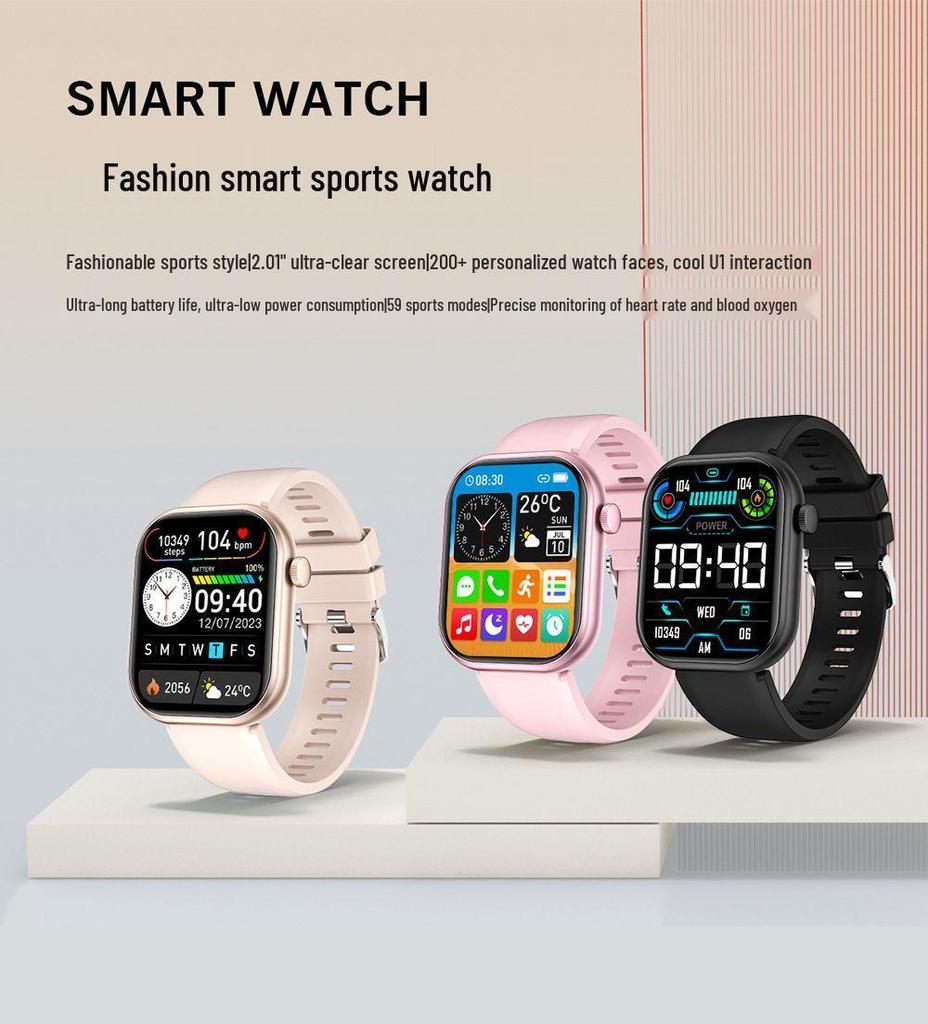 2025 Smartwatch Bracelet: Round Sport Bluetooth Heart Rate Tracker with Aluminum Alloy Design