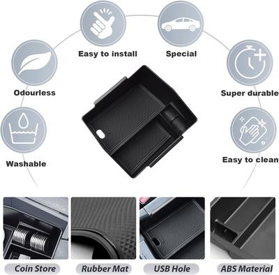 Vassoio Organizzatore per Console Centrale Compatibile con 2025 Subaru Forester Accessori Scatola Portaoggetti Bracciolo Scatola Secondaria Interno Auto