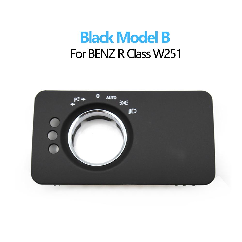 Car Dashboard Headlight Control Switch Panel Cover Trim For Mercedes Benz W251 R-Class R280 R300 R350 R400 R500
